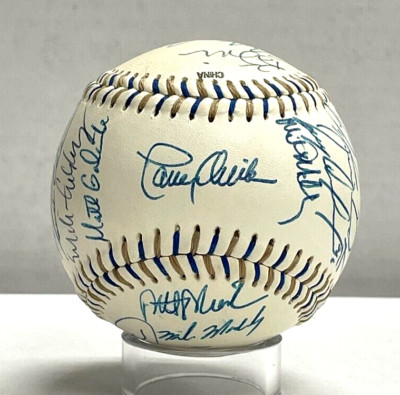 2000 Houston Astros Team Signed Logo Baseball BAS Beckett (29