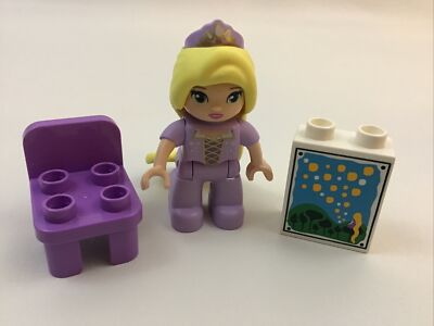 Lego Duplo Disney Princess Figure Tangled Rapunzel w Long Hair