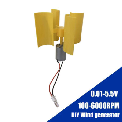 DC Mini Vertikale Wind Generator Wind Turbine Kits Für  Wind Power Lehr Modell