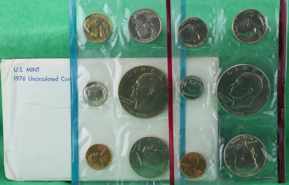 Juego de 12 monedas 1976 P and D Estados Unidos Mint sin circular BU Foto 2 de 4