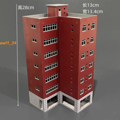 Modellino scala HO edifici scena città treno ferrovia moderno ufficio kit giocattoli 1/87 - Foto 15 di 32