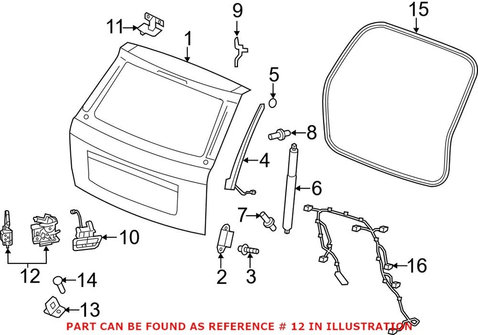 正品原始设备制造商 Mopar 后备箱锁执行器电机适用于克莱斯勒 Voyager Pacifica — 第 2/2 张图片
