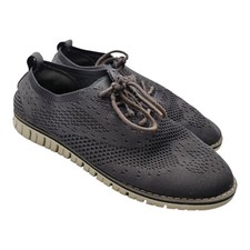 Wonder Nation Shoes Youth Size 6 Engineered Knit Oxford GREY Preppy Career