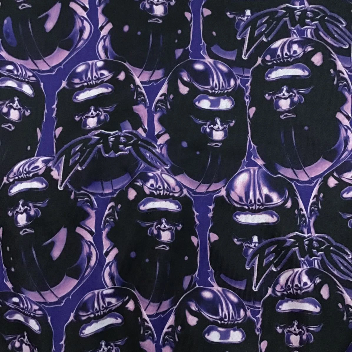 A BATHING APE (BAPE) FELPA CON CAPPUCCIO FULL ZIP APE HEAD GRAFFITI SHARK S taglia A scimmia da bagno BAPE Shark 2504TY