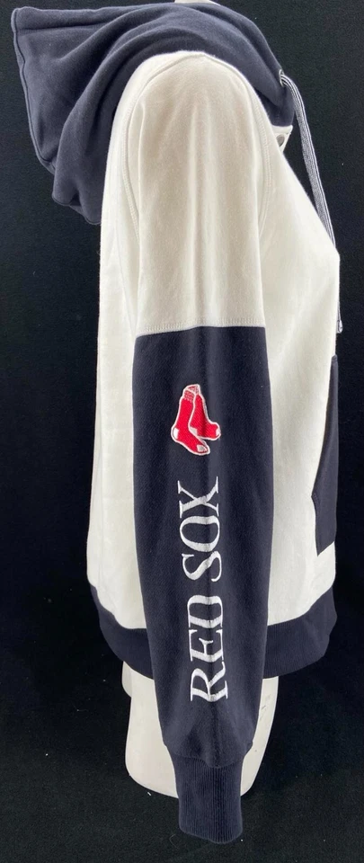 NUEVO Boston Red Sox Suave Como Una Uva LS Blanco 1/4 Snap Sudadera con Capucha Sudadera Para Mujer M Foto 3 de 4