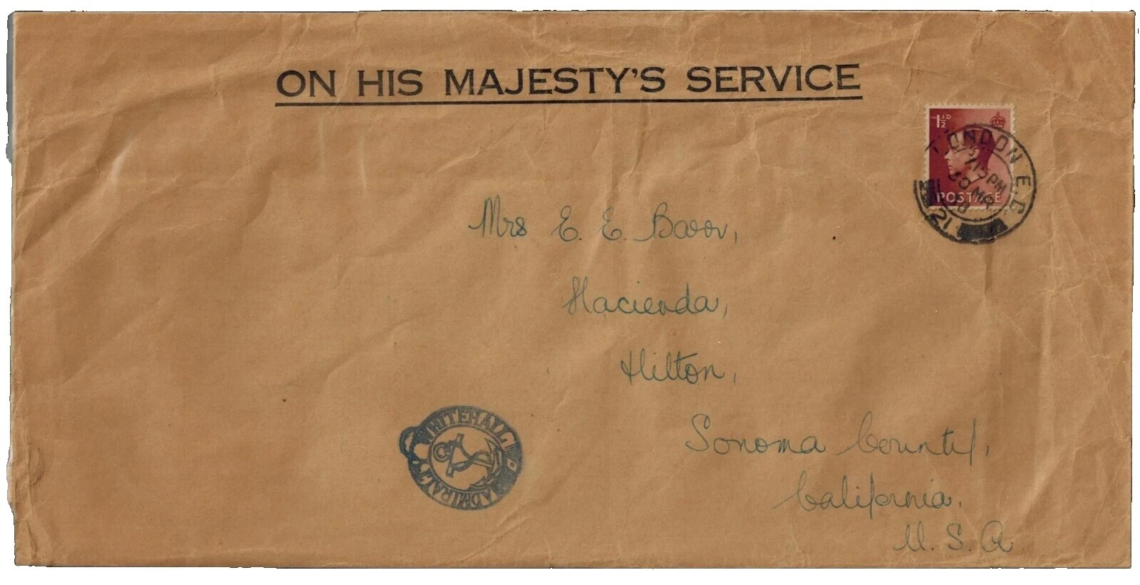 Decimal Jorge VI (1936-1952) Estampillas británicas