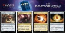 4x (1/ea) - Commander DOCTOR WHO Lot MTG Sol Ring, Command Tower 266+