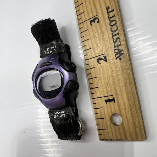 Orologio Advance Viola Nero Sport LCD Retrò Non Testato - Foto 3 di 5