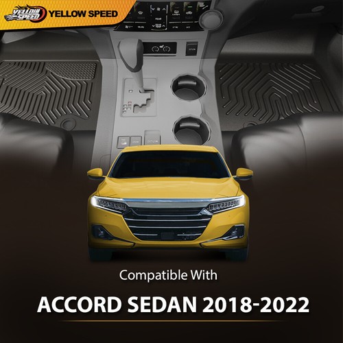 Floor Mats Fit For 2018-2022 Honda Accord Sedan Waterproof Protection Liners TPE - Picture 12 of 12