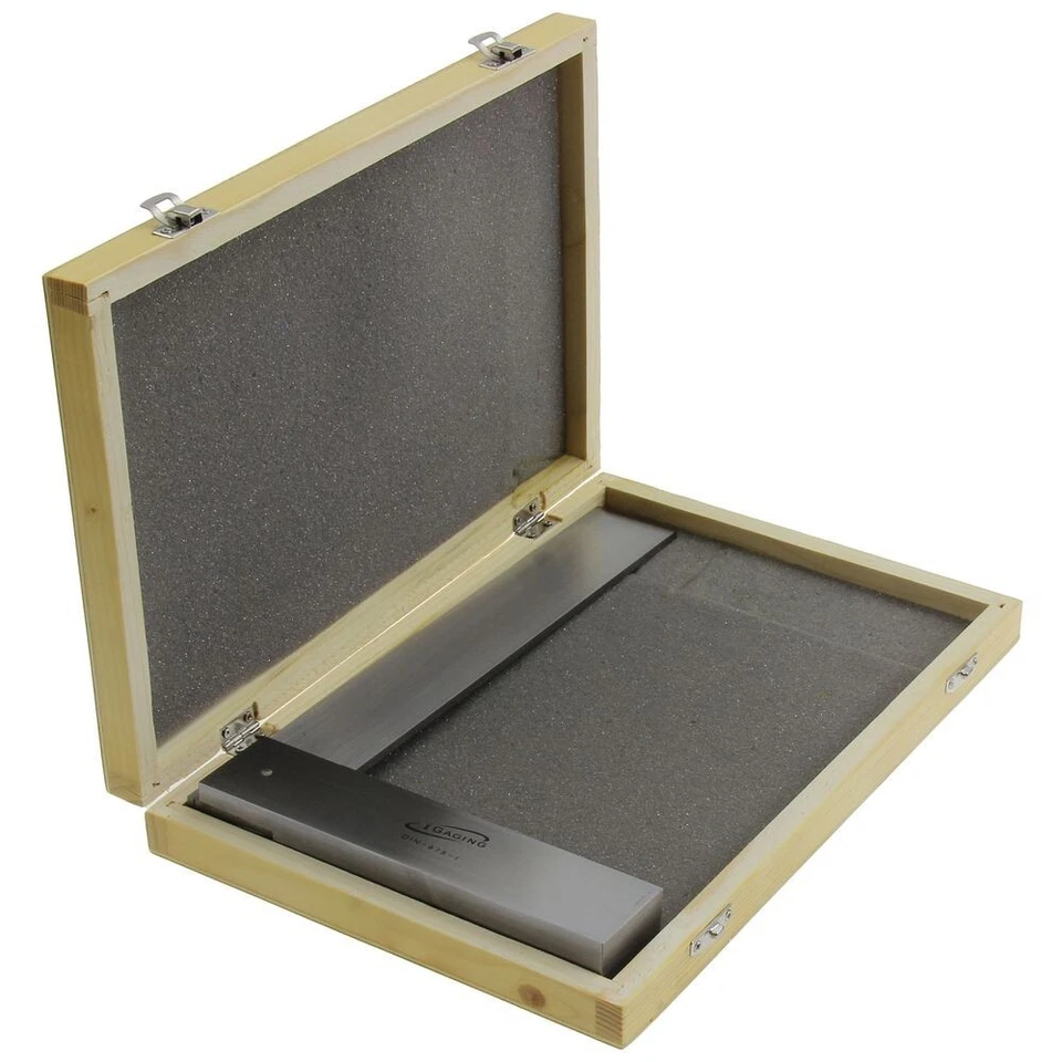 iGaging 10" Maquinista Cuadrado Precisión Acero Inoxidable Endurecido DIN 875 con FUNDA Foto 2 de 4