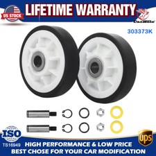2 PACK Dryer Roller Wheel Drum Support Kit For Maytag 303373K AP4008534 Y303373