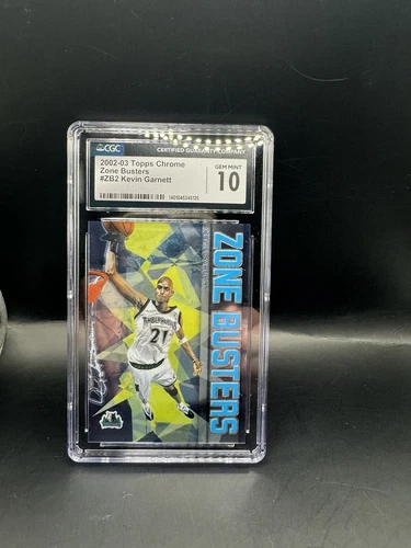 2002-03 Topps Chrome Kevin Garnett Zone Busters #ZB2 CGC 10 GEM MINT