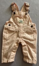 Oshkosh B'gosh Vestbak Baby Girls Size 3 Months Pink Heart Bib Pocket Overalls