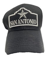San Antonio Silver Star Hat - Adjustable Fit. Embroidered Design. Nice 