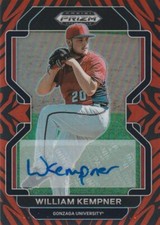 WILLIAM KEMPNER 2022 PANINI PRIZM DRAFT PICKS TIGER STRIPES  AUTOGRAPH 10/25