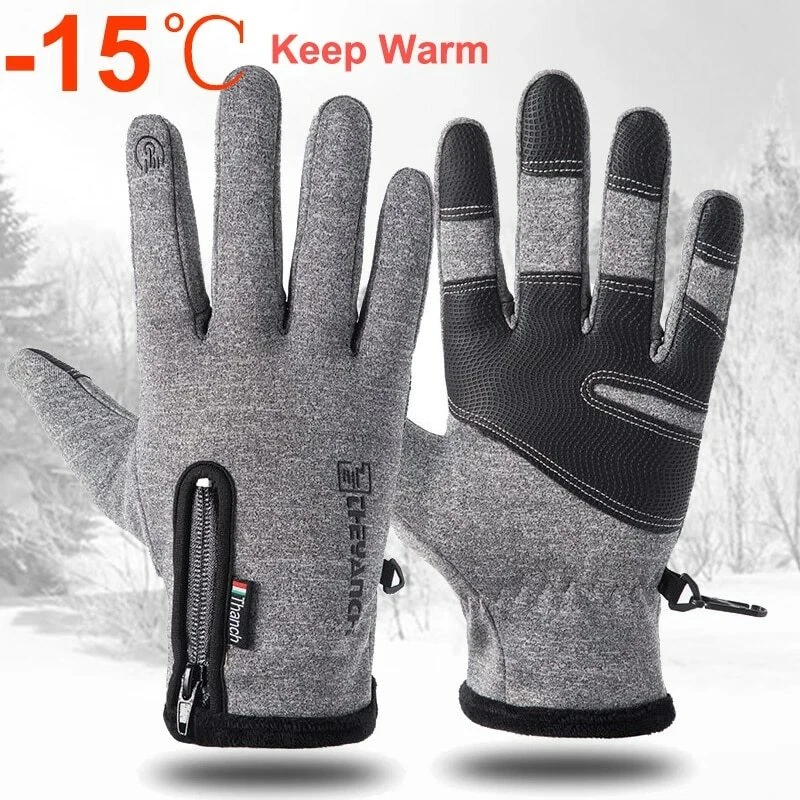 Gants Femme Hiver Chaud Gants Ecrans Tactiles Gants avec Texte en