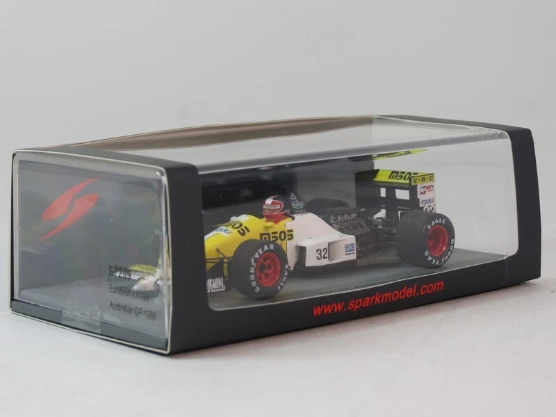 Spark Eurobrun ER188 #32 Oscar Larrauri Australian GP 1988 1/43 S7209 - Immagine 4 di 4