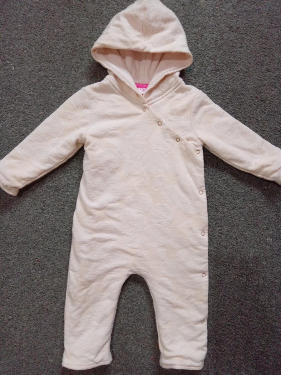 Ted Baker Baby Girls Pink Floral Pramsuit 9 12 Months eBay