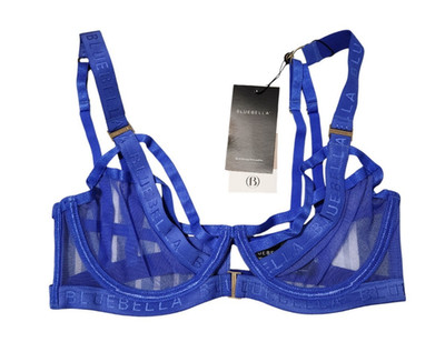 Bluebella Womens 32D Osio Bra Underwired Mesh Lingerie Strappy