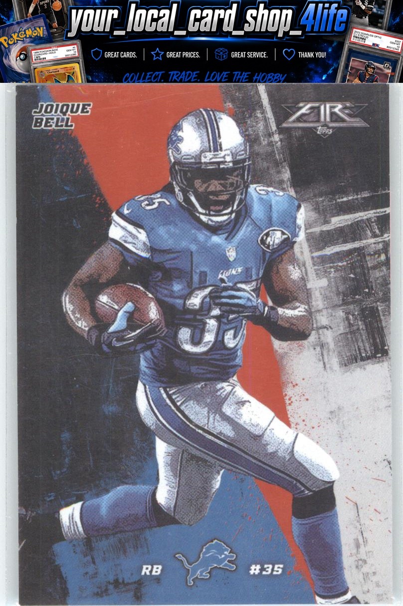 2015 Topps Fire #80 Joique Bell Detroit Lions