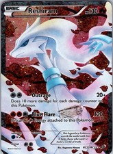 POKEMON TCG LEGENDARY TREASURES: RADIANT COLLECTION RESHIRAM RC22/RC25 DAMAGED