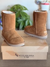 Koolaburra by UGG Koola Short Suede Boots in Chestnut Women's Size 7