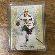 2025-26 Artifacts #44 Teuvo Teravainen Gold Material /299 - Hockey Card