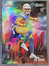 2025 Panini Absolute Tre Harris By Storm RC /150 #18 Los Angeles Chargers
