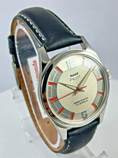 Vintage HMT Pilot Mechanical Wrist Watch Cream Textured Dial
