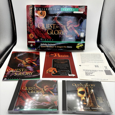 Quest for Glory Collection (PC, 1997) Complete in Box - CD Included