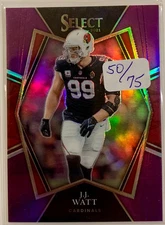 2021 Panini Select Premier Level Purple Prizm /75 JJ Watt #103