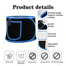 Women Man Waist Trimmer Belt Burn Fat Sweat Body Shaper Weight Loss Girdle Gym