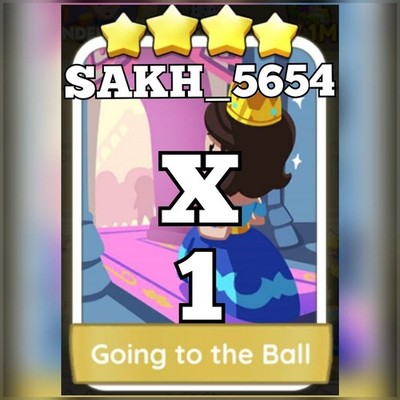 1 x Going to the Ball (    ) - Set 16 Ever After Album Mono_po_ly_go Sticker