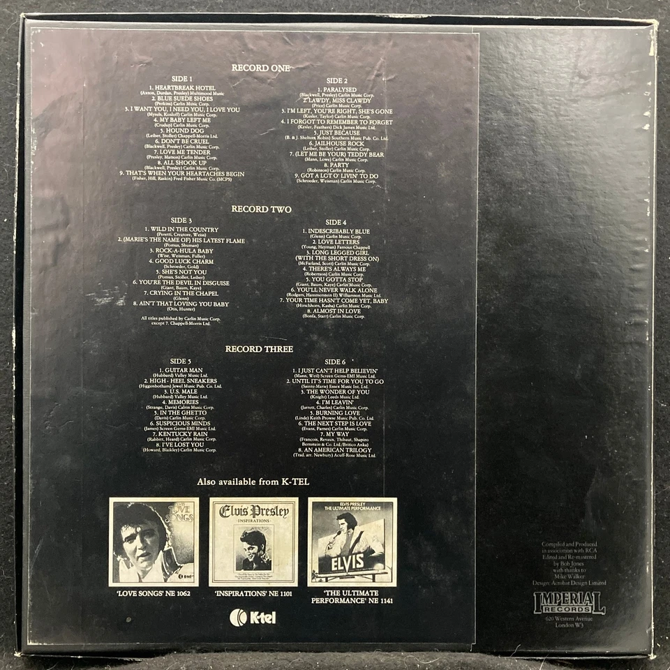 Elvis American Trilogy by Elvis Presley (Imperial DR1124) UK Triple LP Box NM/VG - Image 2 of 4
