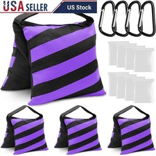 4PCS Heavy Duty Sandbags Photography Tripods Outdoor Use W/ Clips  Sealed Bags