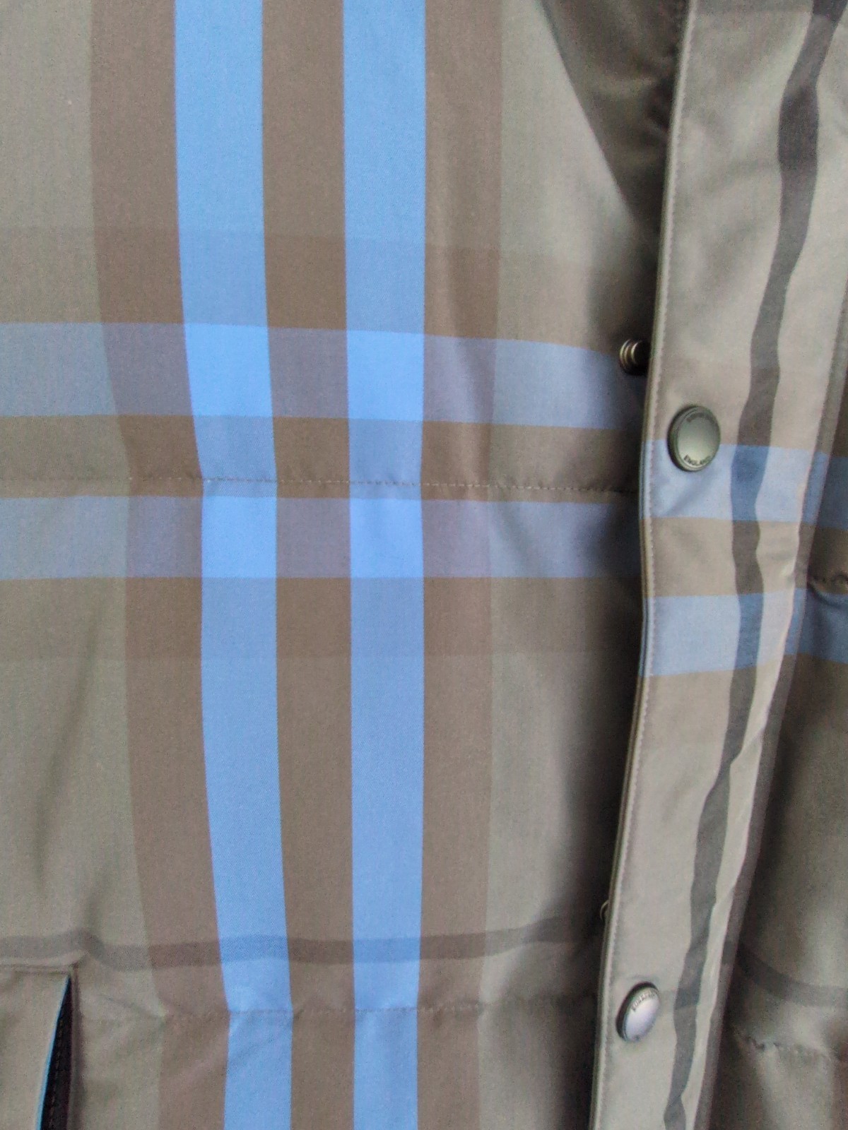 Burberry Mens Quilted Jacket/Coat Reversible Blue & Grey Size XL Worn Once image 4