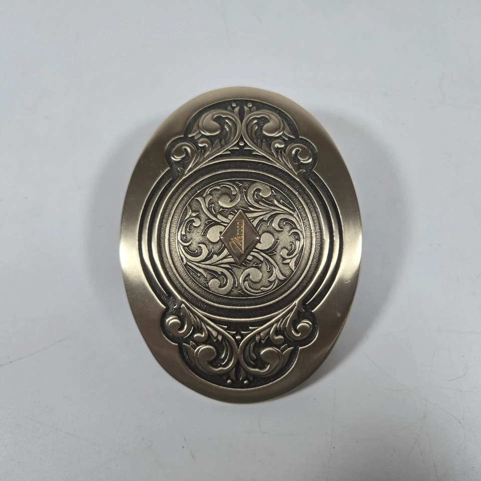 O.C. TANNER Solid Brass Belt Buckle Marconi Vintage 1981 - Image 2 of 4