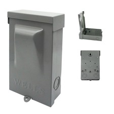 Wells 60 Amp Disconnect 120/240VAC Non-Fuse AC Disconnect Box Outdoor Waterpr...