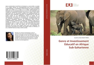Genre et Investissement Éducatif en Afrique Sub-Saharienne | Koissy-Kpein | Buch