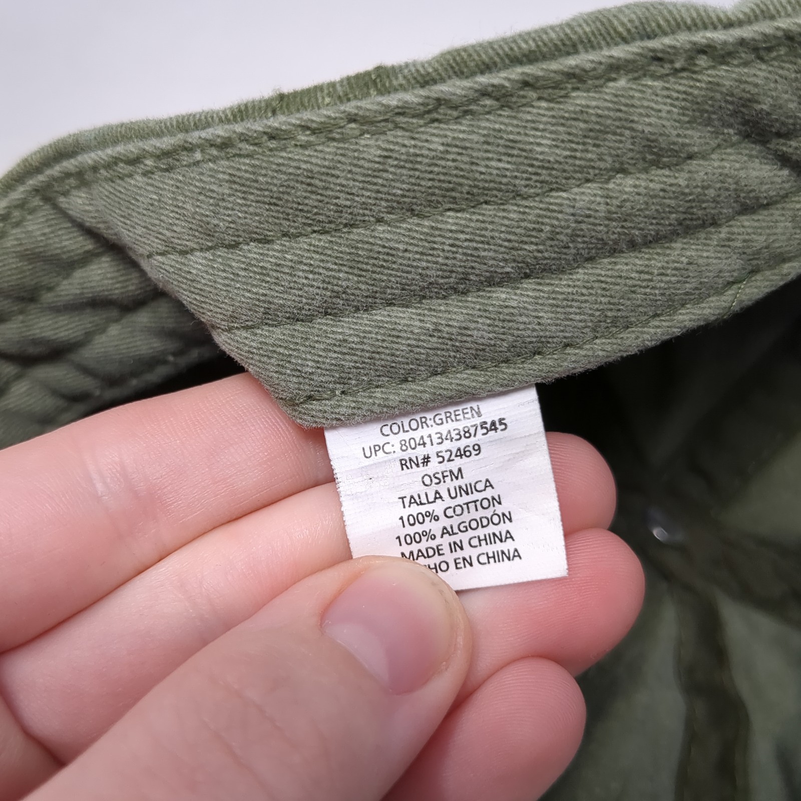 Unbranded Slideback Hat Green Solid One Size Adju… - image 9