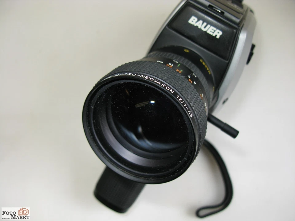 Bauer Super 8 Filmkamera C47 XL S8 Film Objektiv Macro-Neovaron 1,2/7-45 - Bild 3 von 4