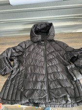 Michael Michael Kors Packable Down Fill Puffer Jacket Women's XXL Black Hooded
