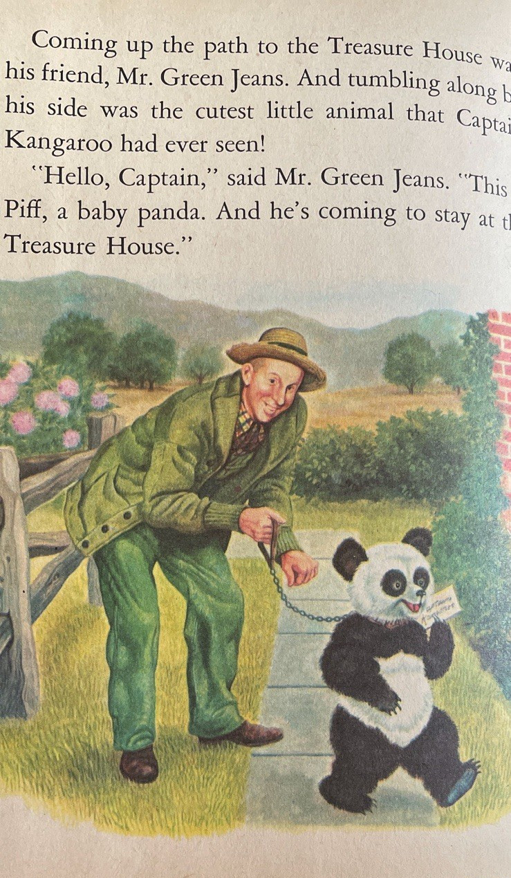 Captain Kangaroo And The Panda Little Golden Book 1957