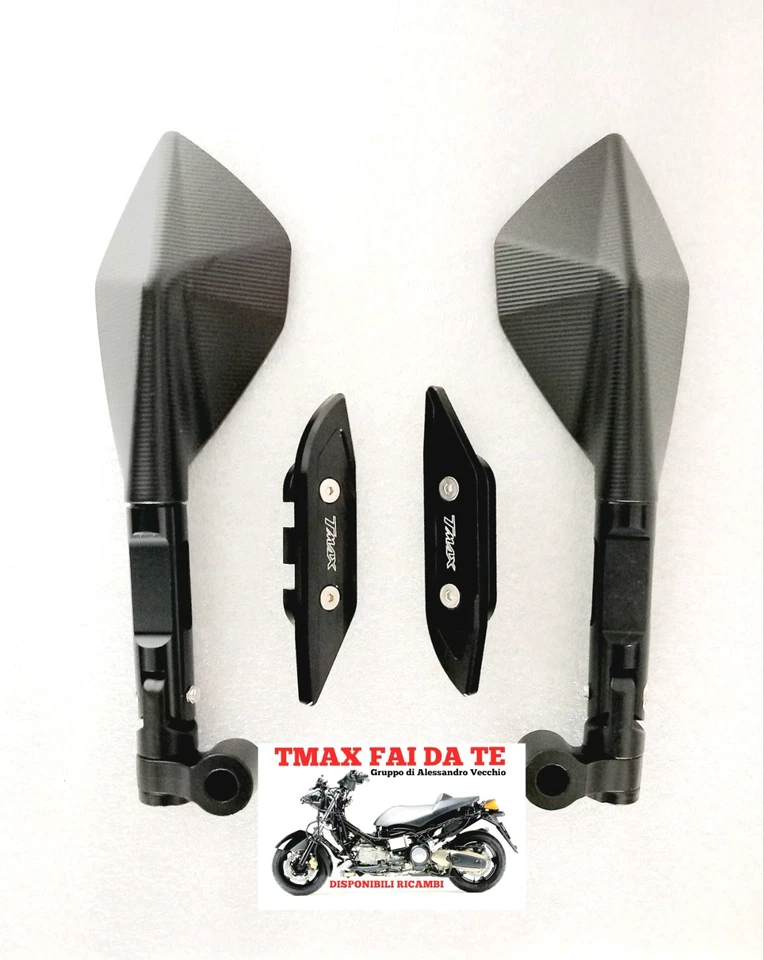 SPECCHI SPECCHIETTI A MANUBRIO + TAPPI CARENA TMAX 530 2012 2013 2014 2015 2016 - Imagen 2 de 4