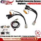 For Dodge Durango 2014+ Base To 2021+ Premium Led Headlight Conversion Harness