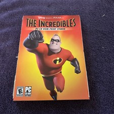 Disney Interactive Pixar The Incredibles PC-CD ROM Print Studio Factory Sealed