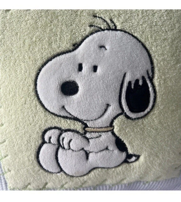 Difícil de encontrar Almohada Peanuts Little Snoopy Pastel Corderos e Hiedra 14 pulgadas Terry Hecho en EE. UU. Foto 2 de 4