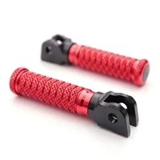 CNC POLE Front Rider Footpegs Red For Ducati Monster 695 All Year