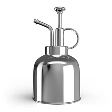 Stainless Steel Plant Mister Spray Bottle, 10oz/300ml for Indoor Plants (Silver)