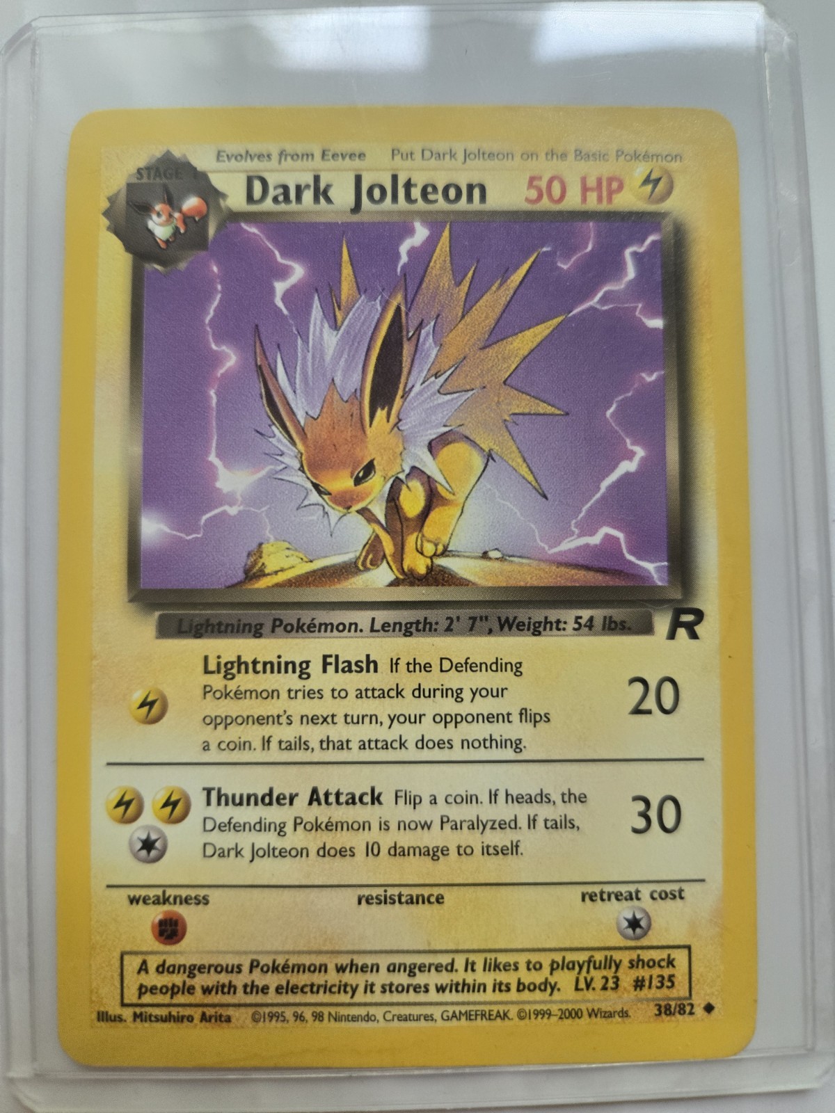 Pokemon TCG Team Rocket #38/82 Dark Jolteon NM/MT Vintage Card